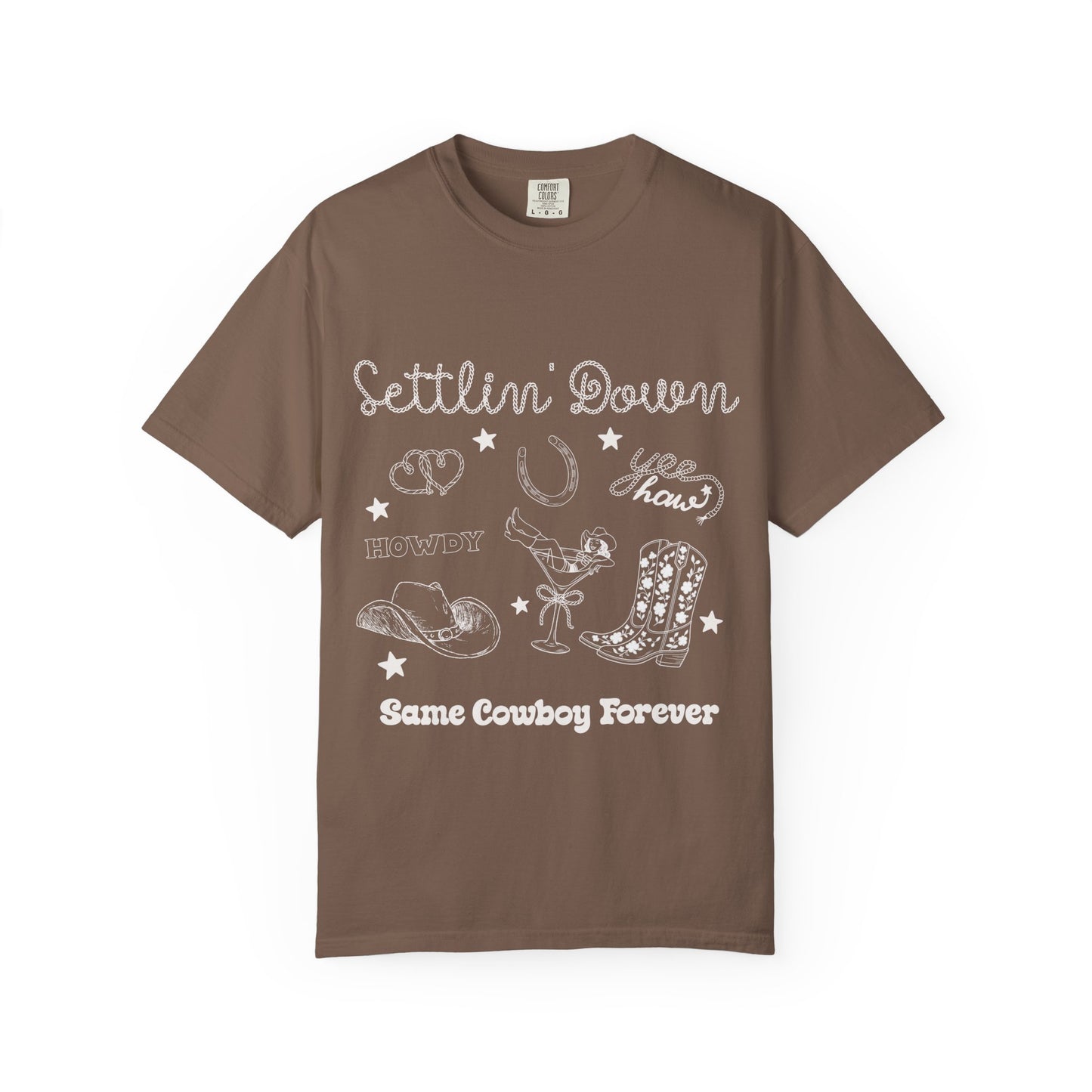 Last Rodeo Settlin' Down Bachelorette Crewneck T-Shirt