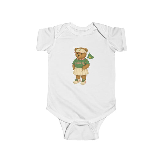 Baby Golf Master Bear Onesie - Girl