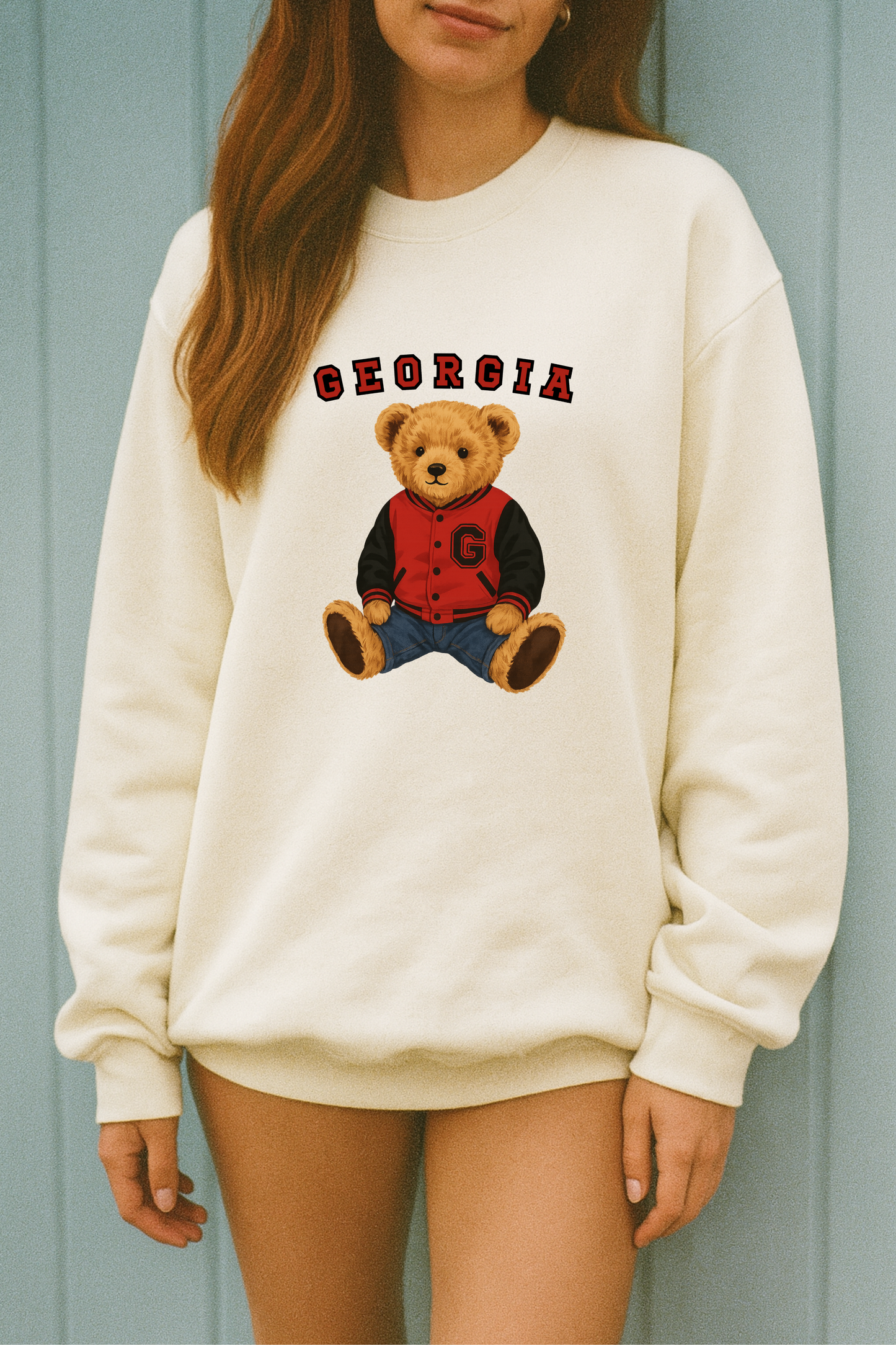 Georgia Varsity Bear Crew Sweatshirt